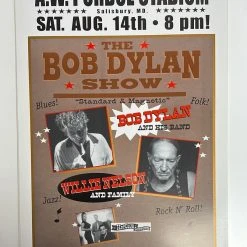 Gig Posters Bob Dylan - 2004 Geoff Gans Poster Salisbury, MD Willie Nelson