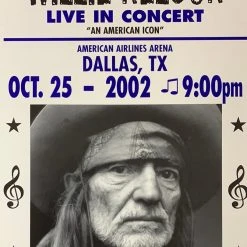 Willie Nelson - 2002 Franks Brothers 10/25 Poster Dallas, TX
