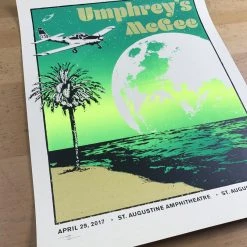 Umphrey's McGee - 2017 T. Shaw Poster St. Augustine, FL