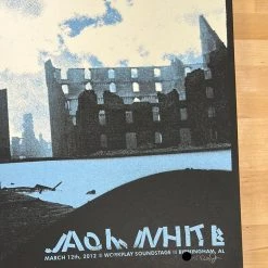 Jack White - 2012 Rob Jones Poster Birmingham, AL Gig Posters