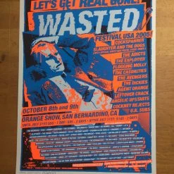 Wasted Festival USA - 2005 Stainboy Poster Orange Show San Bernardino, CA Gig Posters