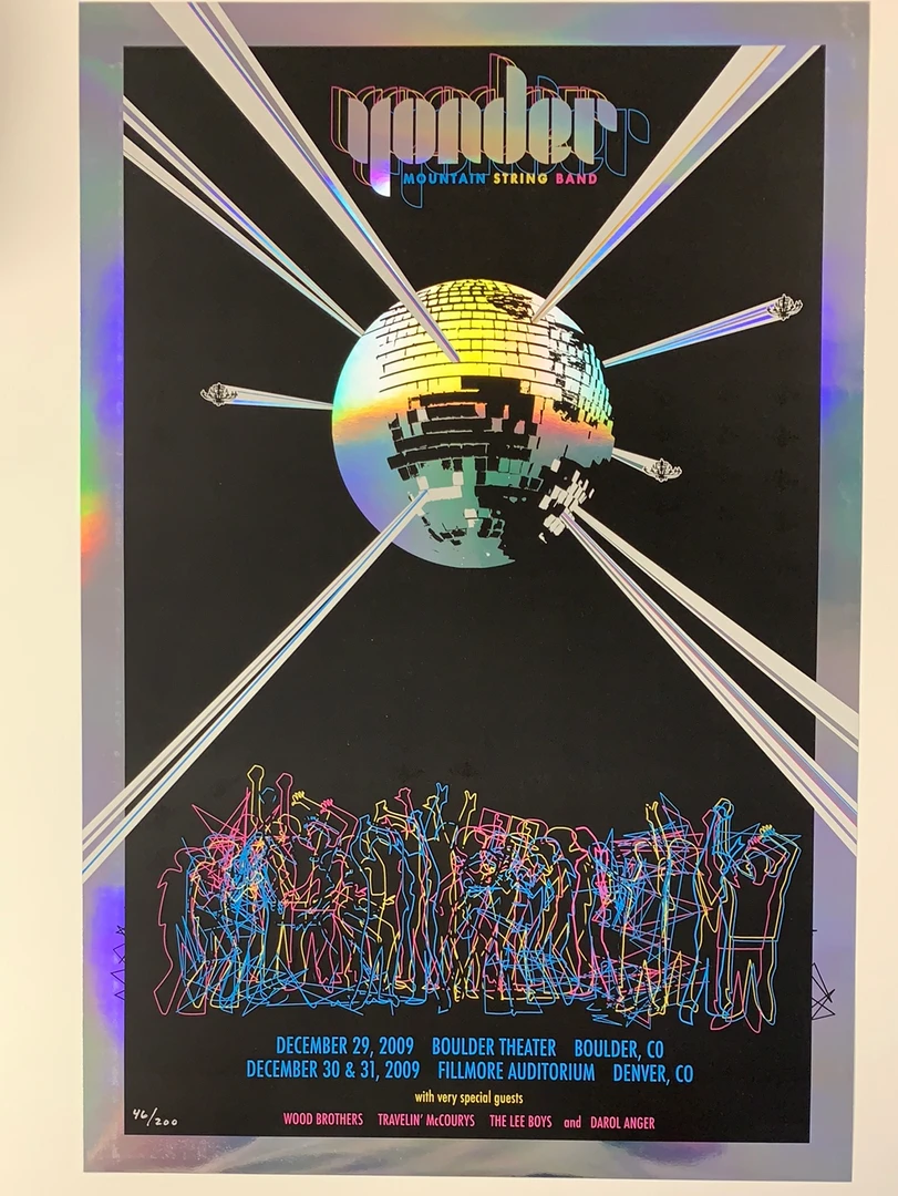 Yonder Mountain String Band - 2009 Art-i-fact Poster, CO Fillmore 4 Yonder Mountain String Band - 2009 Art-i-fact Poster, CO Fillmore