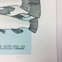 Flatstock 43 - 2014 Justin Santora Poster Austin, TX Austin Convention Center Art Prints