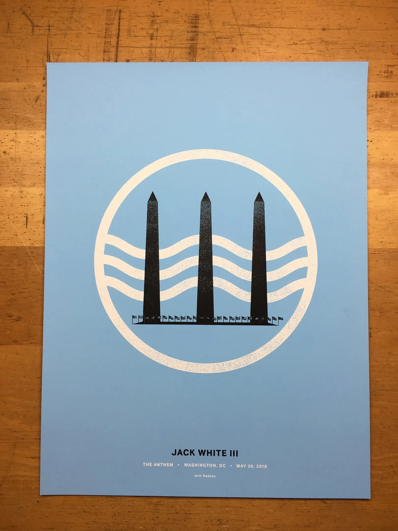 Jack White - 2018 Matthew Jacobson Poster Washington, DC The Anthem Night 2 5 Jack White - 2018 Matthew Jacobson Poster Washington, DC The Anthem Night 2