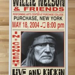 Gig Posters Willie Nelson - 2004 Franks Brothers 5/18 Poster Purchase, NY