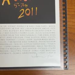 Gig Posters Lollapalooza - 2011 Hebru Brantley SIGNED And Numbered Edition Poster #2/500 11 Gig Posters Lollapalooza - 2011 Hebru Brantley SIGNED And Numbered Edition Poster #2/500