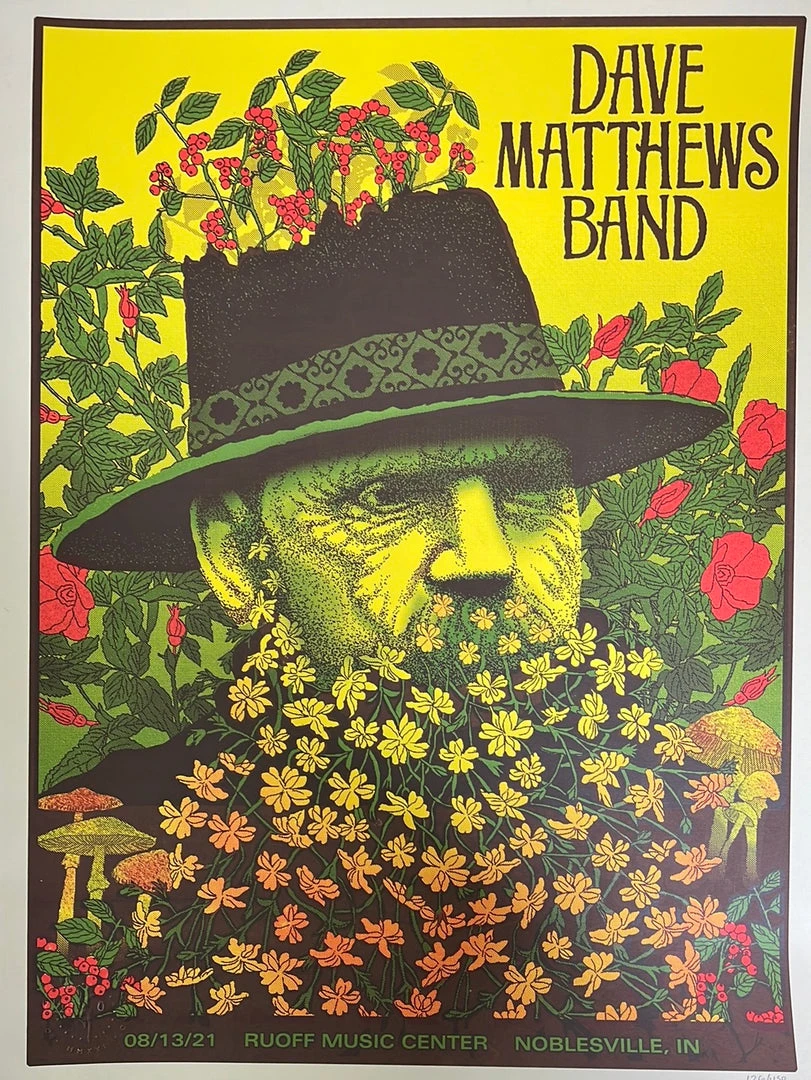 Methane Studios Dave Matthews Band - 2021 Methane Poster Noblesville, IN 8/13 3 Methane Studios Dave Matthews Band - 2021 Methane Poster Noblesville, IN 8/13
