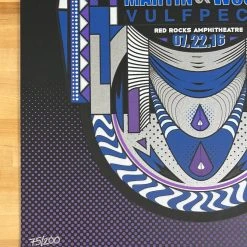 Motet - 2016 Derek Perez Poster Morrison, CO Red Rocks