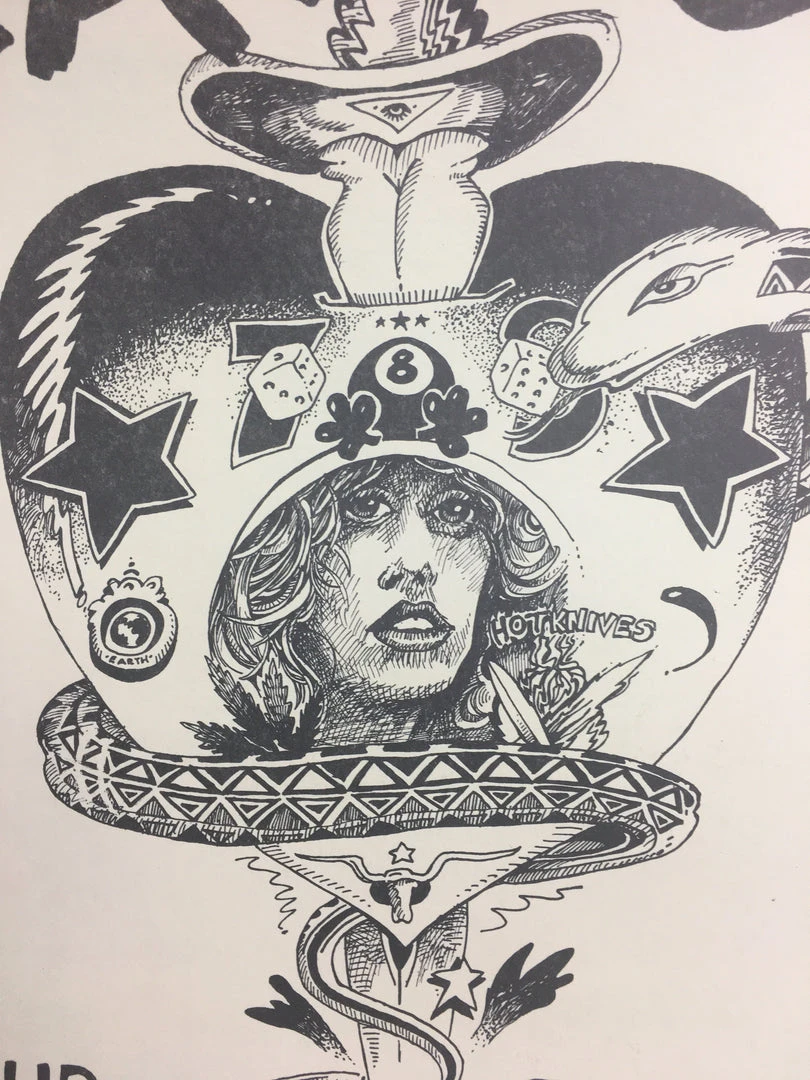 Uranium Savage - 1975 Kerry Awn Poster Austin, TX Soap Creek Saloon Gig Posters 4 Uranium Savage - 1975 Kerry Awn Poster Austin, TX Soap Creek Saloon Gig Posters