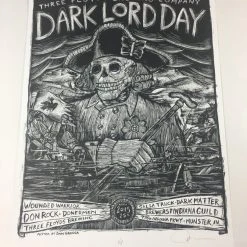 Dark Lord Day - 2015 Dan Grzeca Poster Munster, IN Three Floyds Brewery Variant Gig Posters