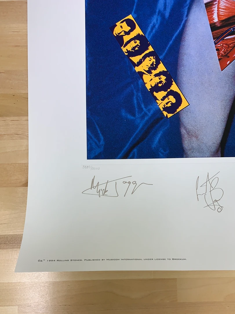 Sold Out Posters Gig Posters Rolling Stones - 1994 Official Poster Vintage Under Cover X/5000 9 Sold Out Posters Gig Posters Rolling Stones - 1994 Official Poster Vintage Under Cover X/5000