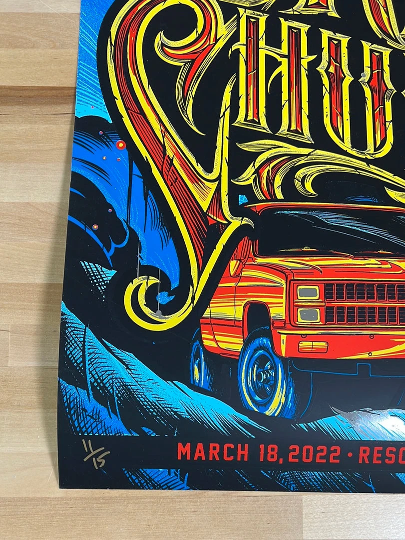 Eric Church - 2022 Maxx242 Poster Green Bay, WI Mirror FOIL 3/18 8 Eric Church - 2022 Maxx242 Poster Green Bay, WI Mirror FOIL 3/18