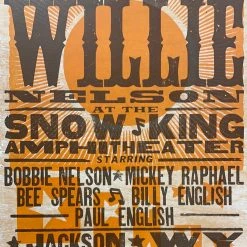 Willie Nelson - 2010 Hatch Show Print 9/4 Poster Jackson, Wyoming Gig Posters