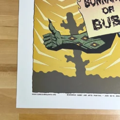 Bonnaroo - 2008 Justin Hampton Poster Manchester, TN Pearl Jam Gig Posters