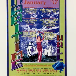 MHP 26 David Crosby - 1997 Mike Dolgushkin Poster Maritime Hall San Fran 1st