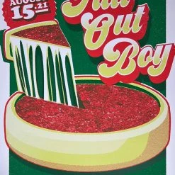 Fall Out Boy - 2021 Mike Tallman Poster Chicago, IL Wrigley Field