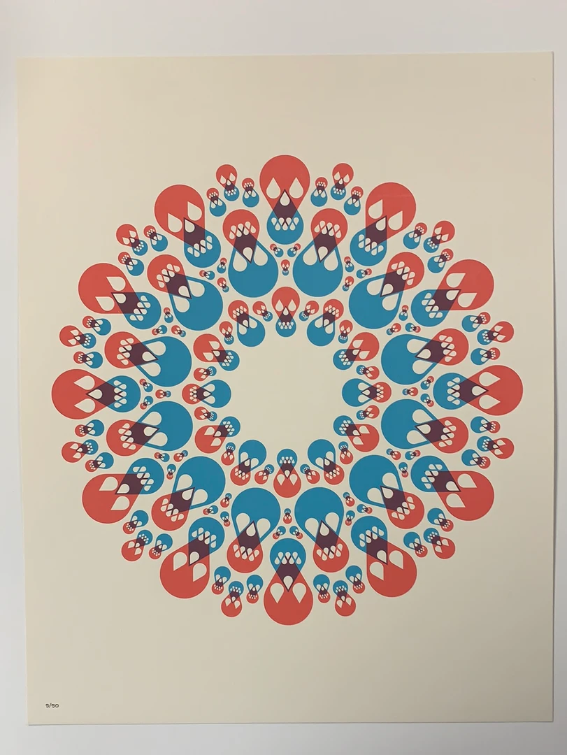 Art Prints Teardrops - 2016 Sean Mort Poster BONES Art Print 4 Art Prints Teardrops - 2016 Sean Mort Poster BONES Art Print