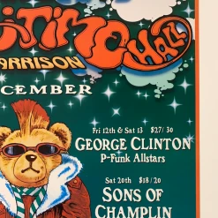 Kathie Hughston Gig Posters MHP 41 George Clinton - 1997 Poster Maritime Hall San Fran 1st