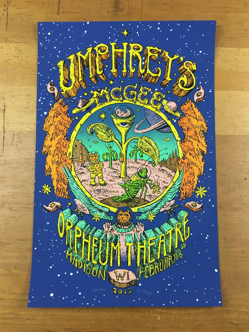 Umphrey's McGee - 2013 David Welker Poster Madison, WI Orpheum Theatre Gig Posters 5 Umphrey's McGee - 2013 David Welker Poster Madison, WI Orpheum Theatre Gig Posters