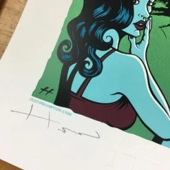 Queens Of The Stone Age - 2008 Justin Hampton Poster Edmonton AB, CAN Agricom Ha