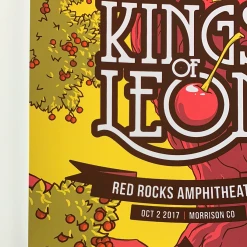 Colorado Kings Of Leon - 2017 Florey Poster Morrison, CO Red Rocks 13 Colorado Kings Of Leon - 2017 Florey Poster Morrison, CO Red Rocks