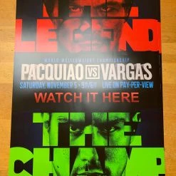 Sold Out Posters Manny Pacquiao Vs. Vargas - Poster Print Boxing
