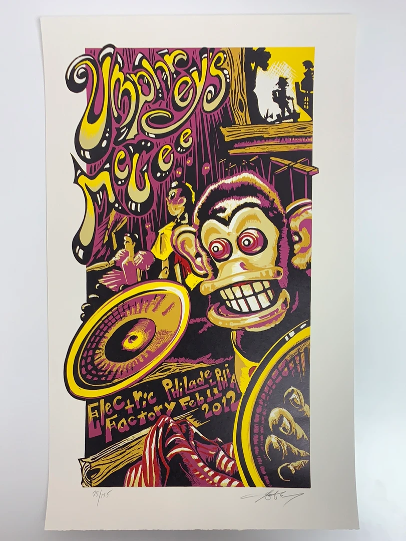 Umphrey's McGee 2012 - AJ Masthay Poster Philadelphia, PA 4 Umphrey's McGee 2012 - AJ Masthay Poster Philadelphia, PA