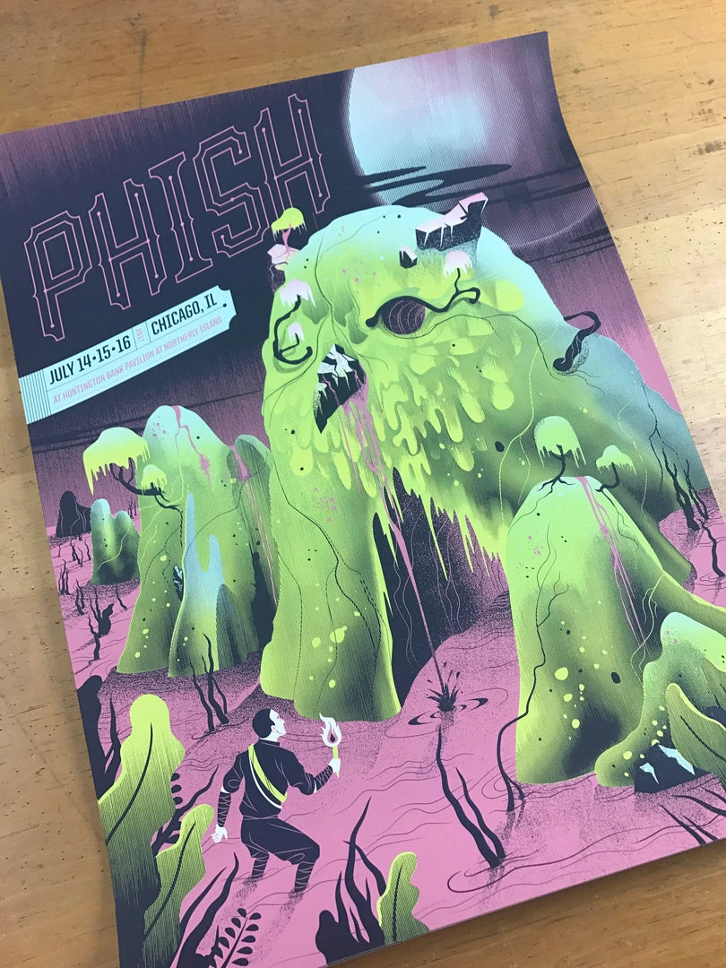 Phish - 2017 Delicious Design League Poster Chicago, IL Northerly Island 5 Phish - 2017 Delicious Design League Poster Chicago, IL Northerly Island