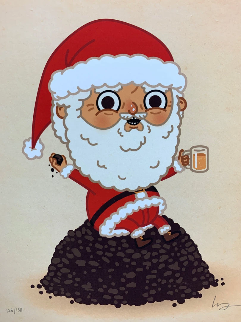 Coal For Everyone - 2013 Mike Mitchell Poster Santa Claus Art Prints 3 Coal For Everyone - 2013 Mike Mitchell Poster Santa Claus Art Prints