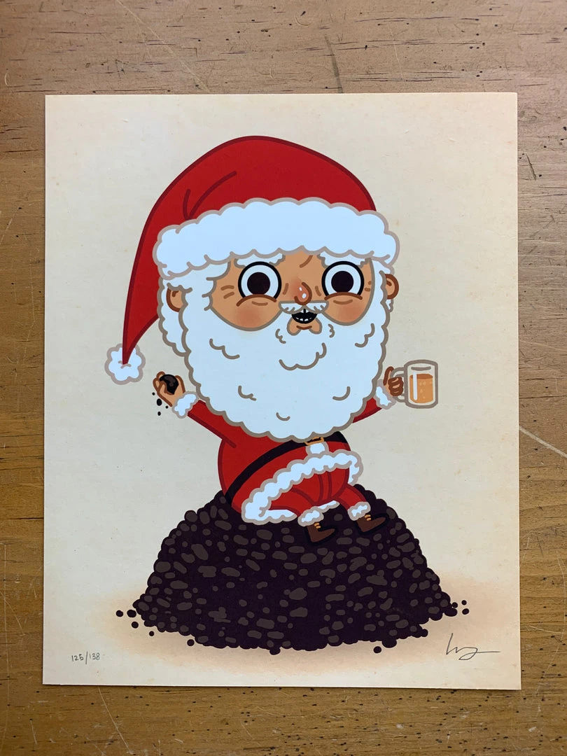 Coal For Everyone - 2013 Mike Mitchell Poster Santa Claus Art Prints 4 Coal For Everyone - 2013 Mike Mitchell Poster Santa Claus Art Prints