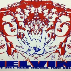 Melvins - 2007 8ball Poster Fort Collins, CO Aggie Theatre Band Signed