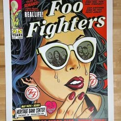 Foo Fighters - 2020 Brian Ewing Poster Cincinnati, OH AP 10 Foo Fighters - 2020 Brian Ewing Poster Cincinnati, OH AP