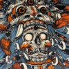 Bali Skull - 2009 Jeral Tidwell Poster Art Print 1st Edition Art Prints