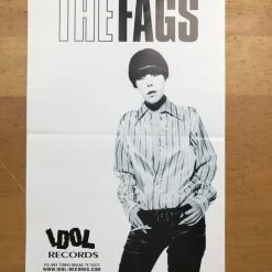 Sold Out Posters The Fags - Idol Records Original Poster Detroit, MI Dallas, TX Gig Posters