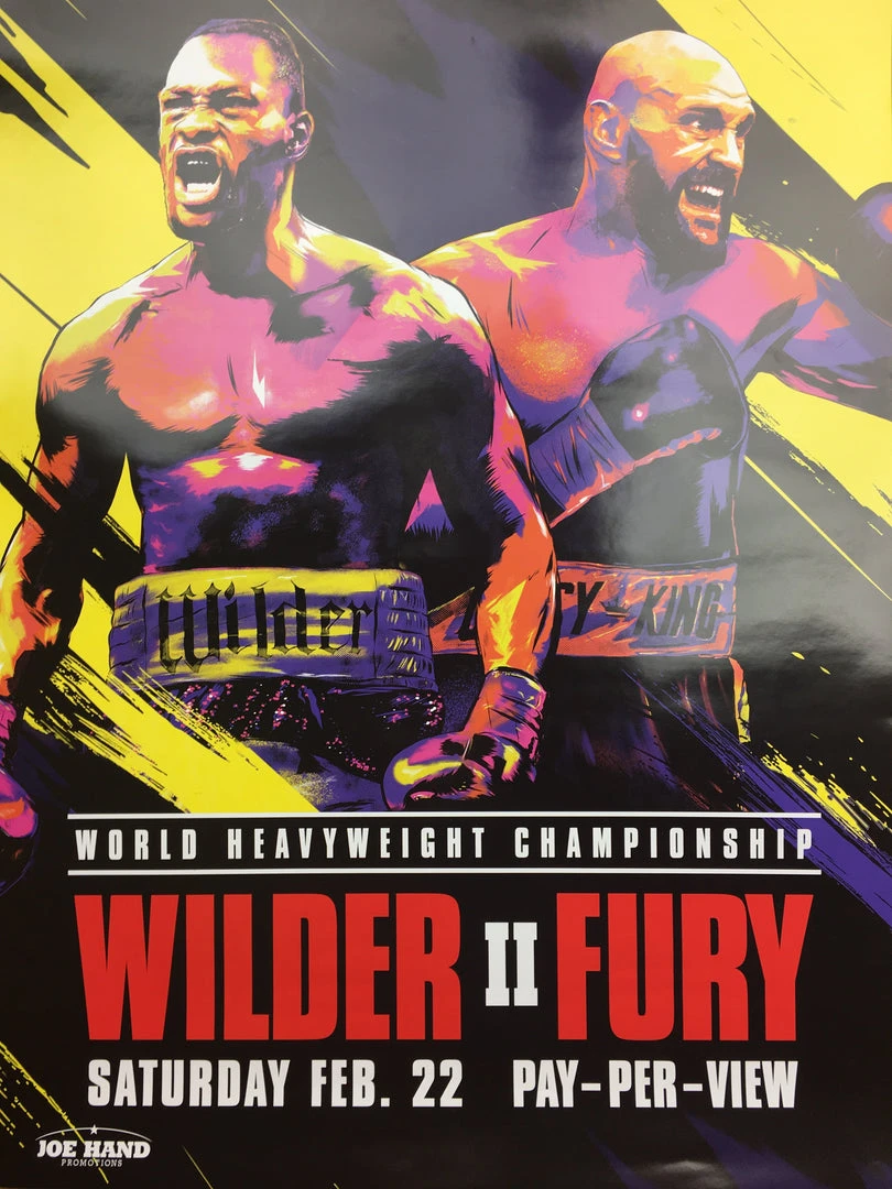 Sold Out Posters Boxing - 2020 Poster Wilder Vs Fury 2 3 Sold Out Posters Boxing - 2020 Poster Wilder Vs Fury 2