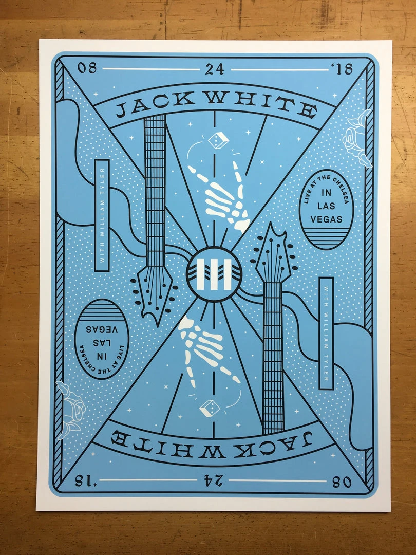 Jack White - 2018 Matthew Jacobson Poster Las Vegas, NV 6 Of Diamonds The Chelsea Night 2 5 Jack White - 2018 Matthew Jacobson Poster Las Vegas, NV 6 Of Diamonds The Chelsea Night 2