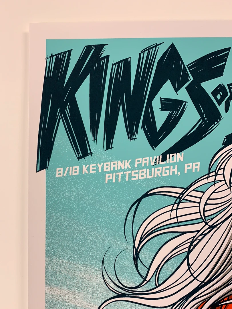 Kings Of Leon - 2017 Robert Wilson Poster Pittsburgh, PA Keybank Pav Gig Posters 5 Kings Of Leon - 2017 Robert Wilson Poster Pittsburgh, PA Keybank Pav Gig Posters