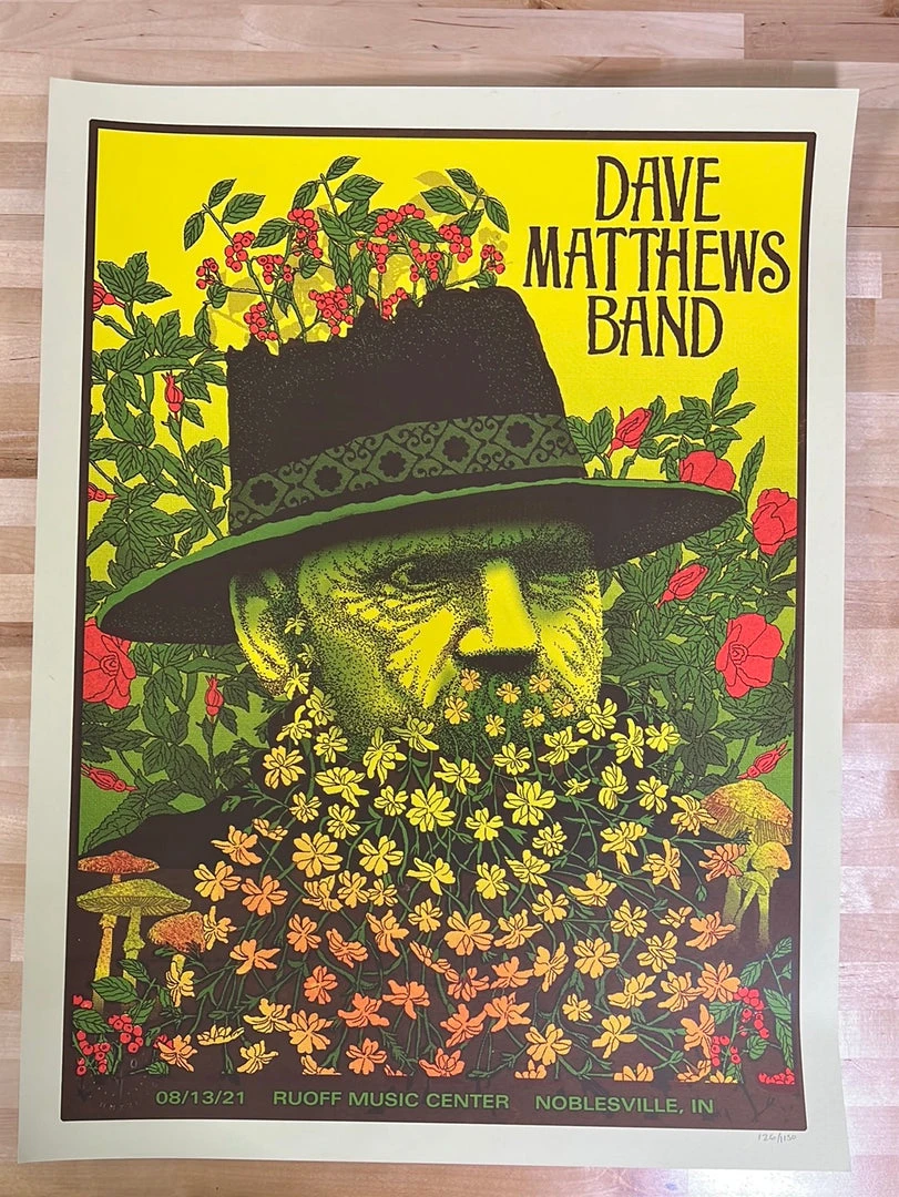 Methane Studios Dave Matthews Band - 2021 Methane Poster Noblesville, IN 8/13 4 Methane Studios Dave Matthews Band - 2021 Methane Poster Noblesville, IN 8/13