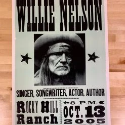 Willie Nelson - 2005 Franks Brothers Poster Smithville, Texas
