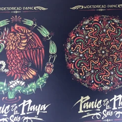 Gig Posters Widespread Panic - 2017 Jeff Wood Poster Riviera Maya, MX Hard Rock Hotel