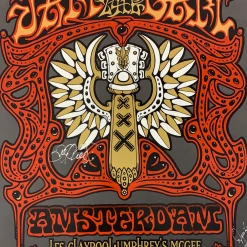 Jam In The Dam - 2010 Jeff Wood Poster Amsterdam, NED Melkweg Band Signed Gig Posters