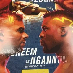 Sold Out Posters UFC 218 - 2017 Poster Holloway Vs Edgar, Overeem Vs Ngannou