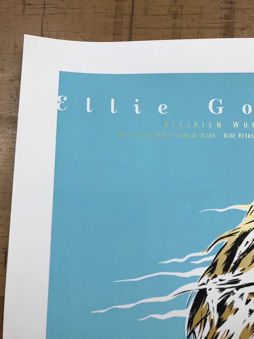 Gig Posters Ellie Goulding - 2016 Billy Perkins Poster Cedar Park Center 4 Gig Posters Ellie Goulding - 2016 Billy Perkins Poster Cedar Park Center