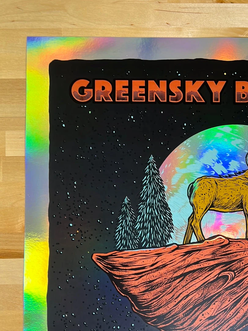 Greensky Bluegrass - 2021 Logan Schmitt Poster Morrison, CO Red Rocks FOIL 5 Greensky Bluegrass - 2021 Logan Schmitt Poster Morrison, CO Red Rocks FOIL