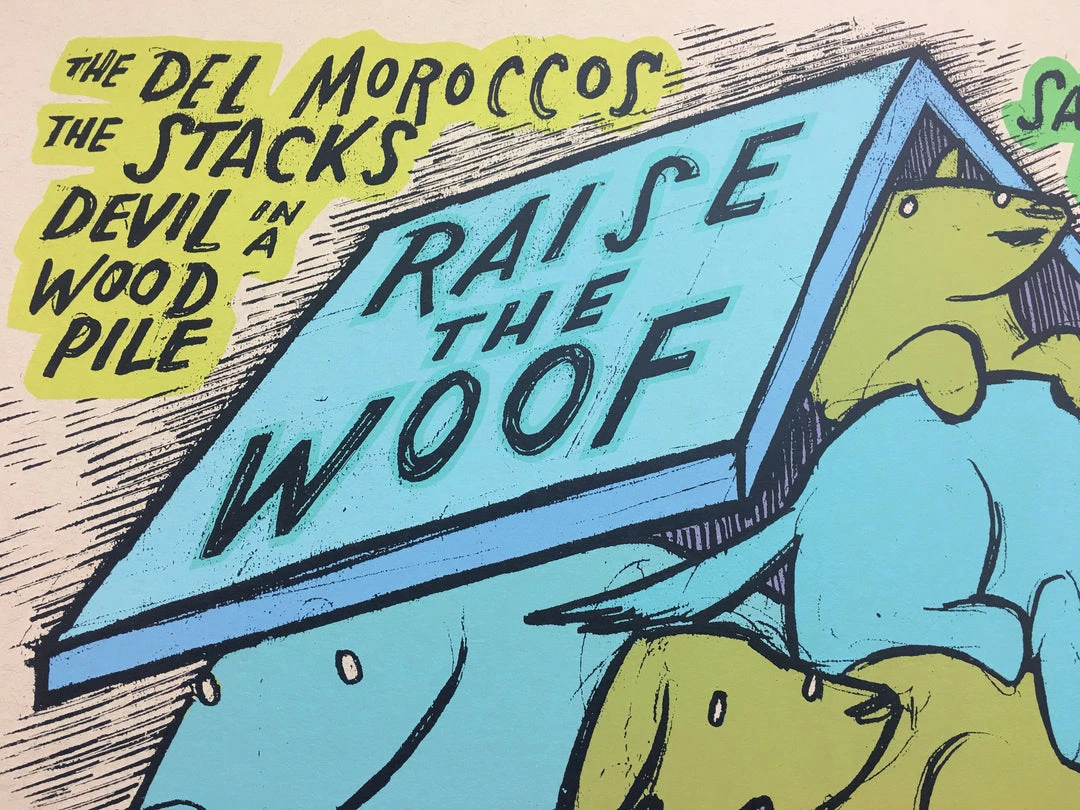 Raise The Woof - 2009 Jay Ryan Poster Chicago, IL House Of Blues With Devil In A 4 Raise The Woof - 2009 Jay Ryan Poster Chicago, IL House Of Blues With Devil In A