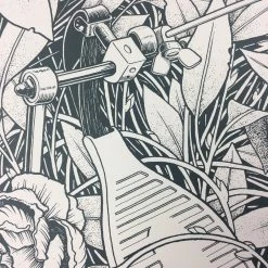 Reclaim, Erode - 2015 Justin Santora Poster Art Print Line Variant