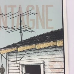 Ray LaMontagne - 2016 Justin Santora Poster Charlotte, NC Metro Credit Amphithea