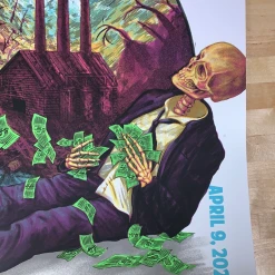 Colorado Pearl Jam - 2020 Zeb Love Poster Denver, CO Pepsi Center