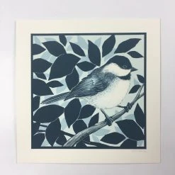 Black Capped Chickadee (Poecile Atricapillus) - 2015 Justin Santora Poster Art P