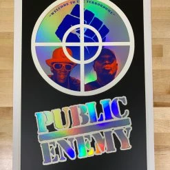 Public Enemy Variant - 2020 Emek Poster Foil NO Date The Terrordome GID